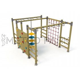 53 OE Wooden Climbing Structuer 